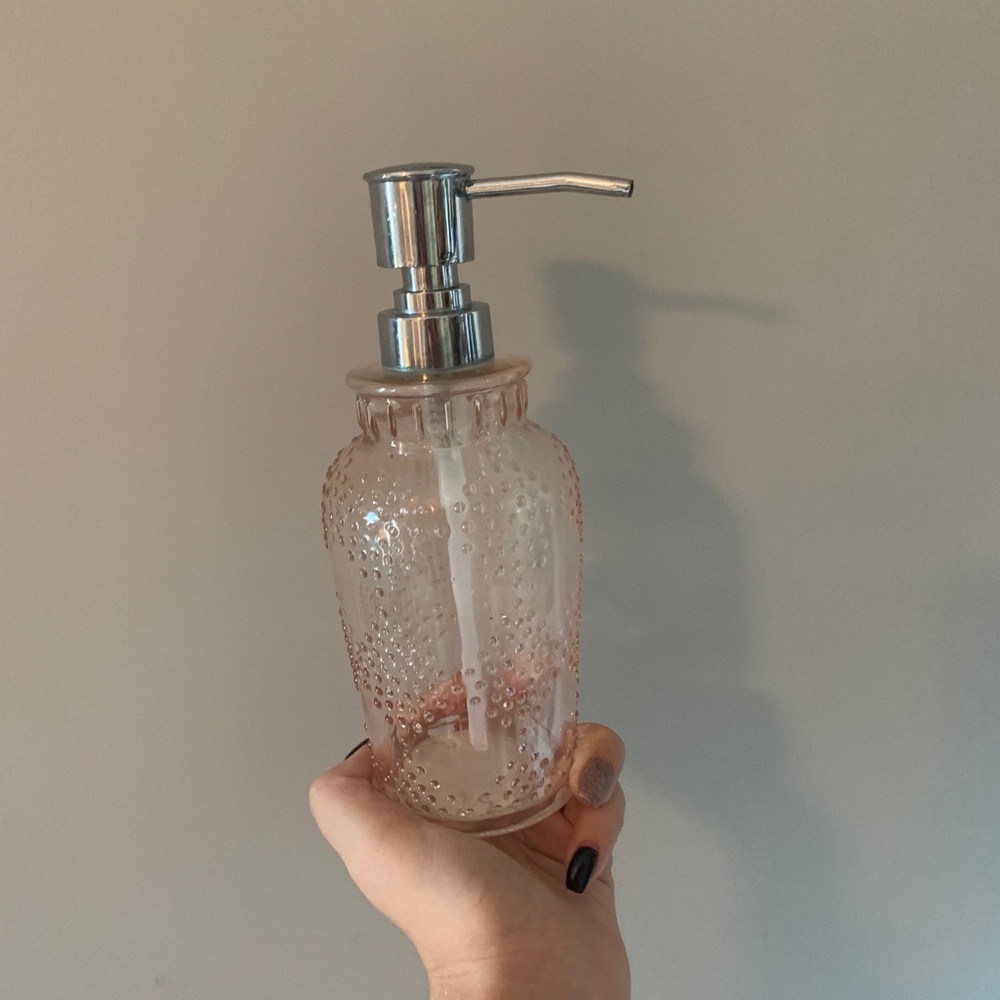 Rose gold soap dispenser